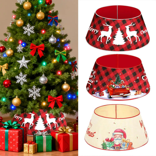 Rustic Farmhouse Plaid Christmas Tree Collar