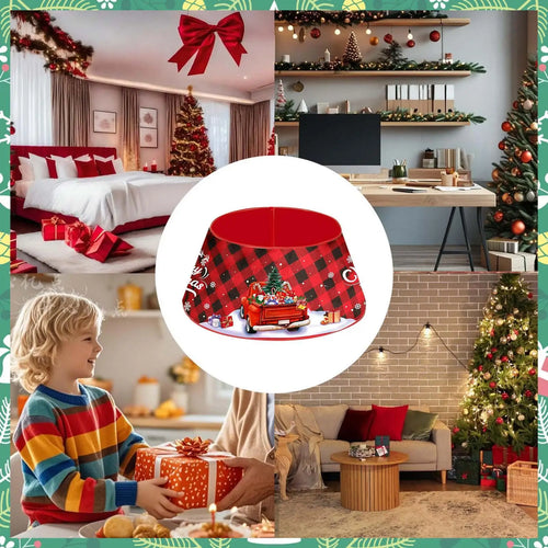 Rustic Farmhouse Plaid Christmas Tree Collar