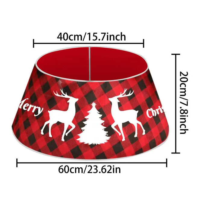 Rustic Farmhouse Plaid Christmas Tree Collar