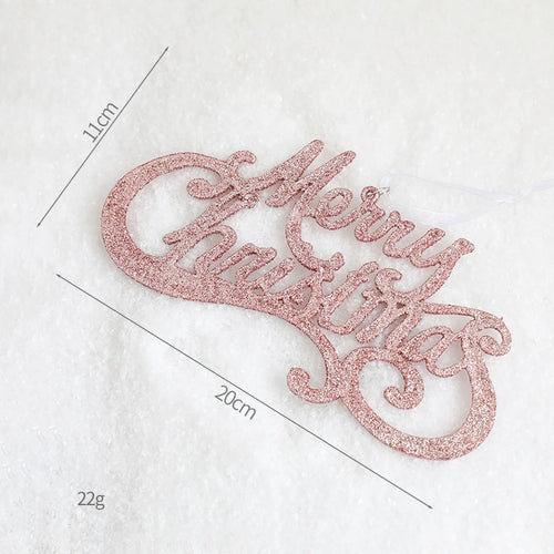 Pink Velvet & Sparkle Christmas Tree Holiday Ornaments