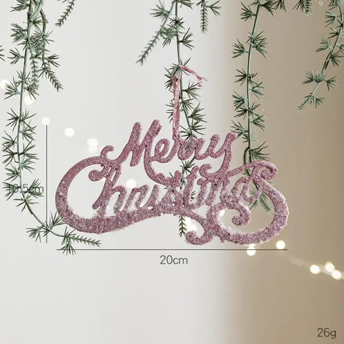 Pink Velvet & Sparkle Christmas Tree Holiday Ornaments