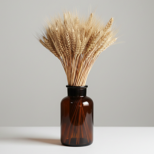 Vase Filler - Natural Wheat Ear Dried Flower Bundle - 100ps