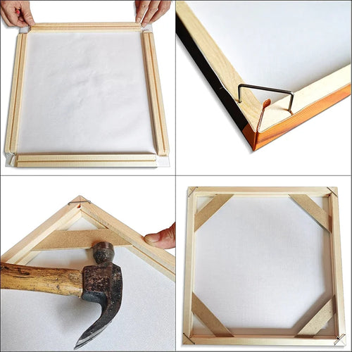 Wood DIY Canvas Painting Print Frame