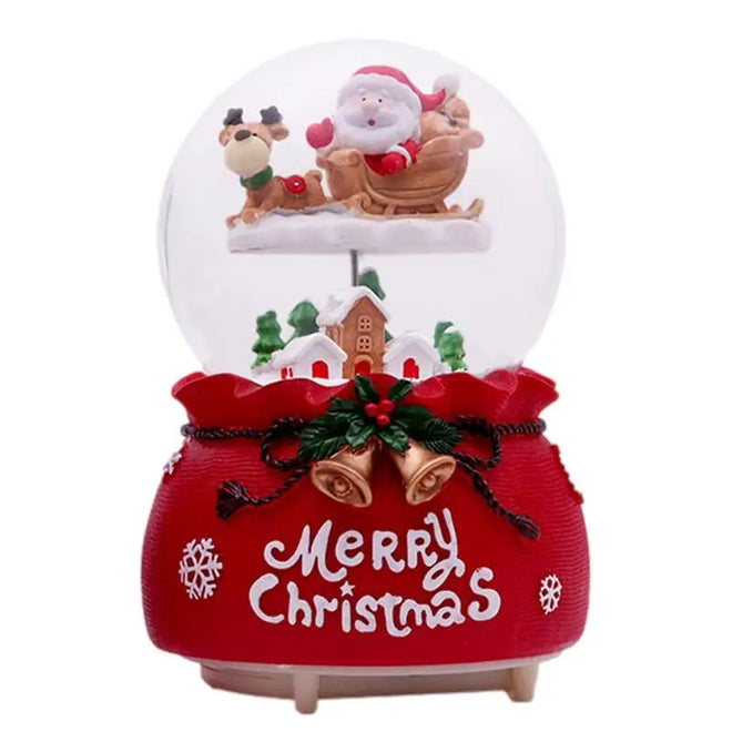 Christmas Snowflake Resin Snow Globe Music Box