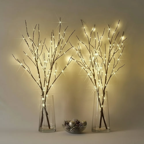 Dark Birch LED Lit Decorative Branches