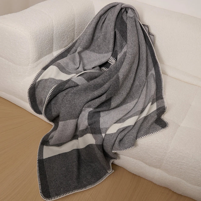 Inner Mongolian Winter 100% WOOL Throw Blanket Home Bedding Luxury Travel Soft Woven Cashmere Blanket - The Finishing Touch Decor