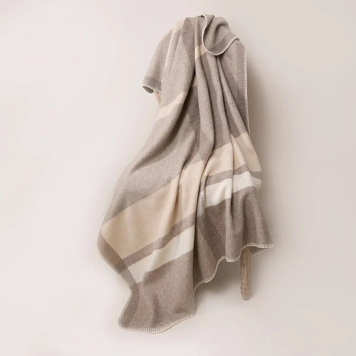 Inner Mongolian Winter 100% WOOL Throw Blanket Home Bedding Luxury Travel Soft Woven Cashmere Blanket - The Finishing Touch Decor