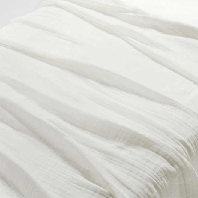 Washed Organic Triple-Layer Cotton Gauze Throw Blanket - The Finishing Touch Decor