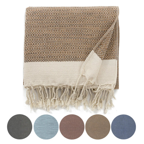 Thick Turkish Wide Checkered Pattern Throw Blanket - The Finishing Touch Decor