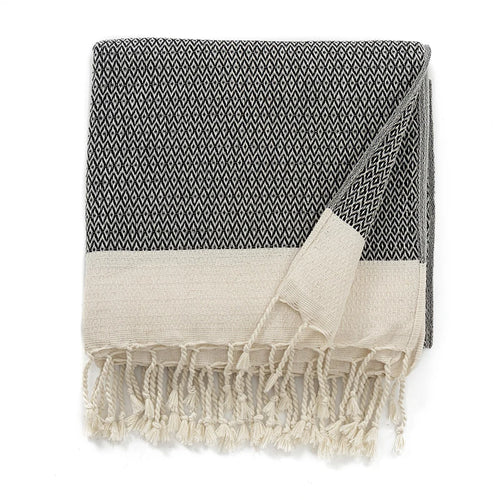 Thick Turkish Wide Checkered Pattern Throw Blanket - The Finishing Touch Decor