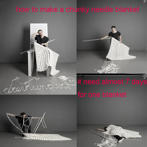 Chunky Knit Blanket Beige Soft Tassel Plaid Throw Blanket - The Finishing Touch Decor