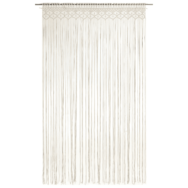 Beige Boho Large String Macrame Door Curtain - The Finishing Touch Decor