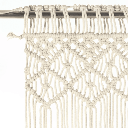Beige Boho Large String Macrame Door Curtain - The Finishing Touch Decor