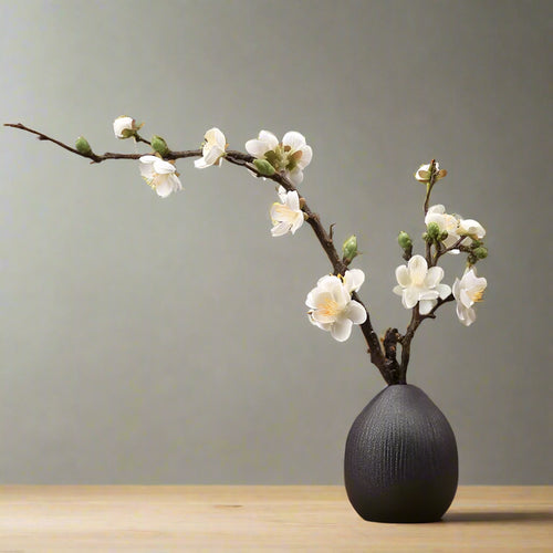 Ceramic Cave Stone Textured Acorn Vase - The Finishing Touch Decor