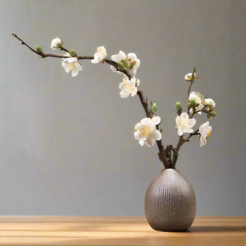 Ceramic Cave Stone Textured Acorn Vase - The Finishing Touch Decor