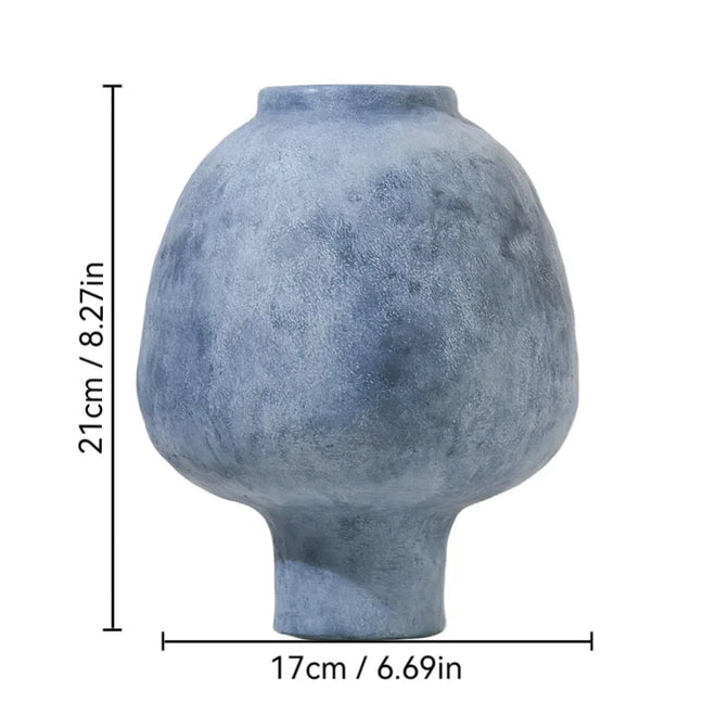 Ceramic Vase Hand Made Grain Crude Pottery Flower Vase Floral Arrangement Accessories Ceramic Handicraft Home Decoration