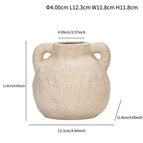 Rustic Stone Texture Ceramic Mini Bud Pitcher Vases - The Finishing Touch Decor