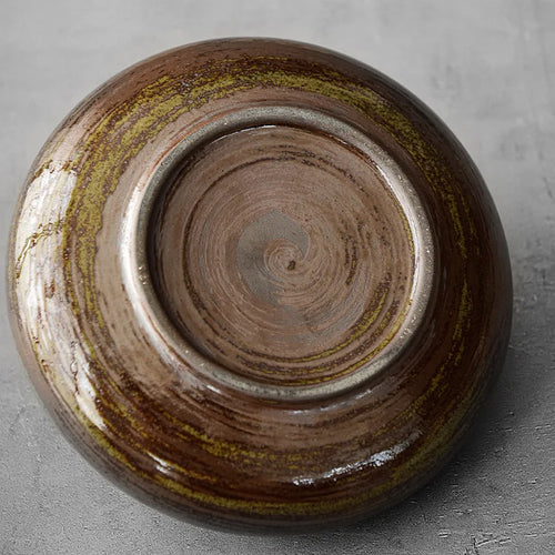 Zen Ceramic Vase Flat Mouth Japandi Pot Vase - The Finishing Touch Decor