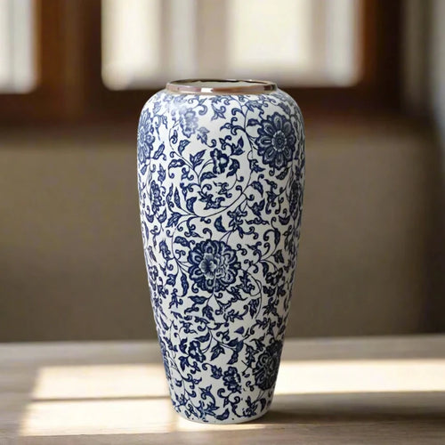 Blue & White Jingdezhen Porcelain Antique Vases - The Finishing Touch Decor