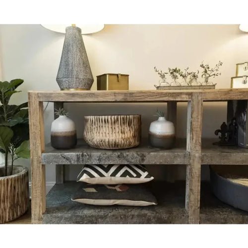 Eclectic Brown Ombre Reactive Glaze Ceramic Vase - The Finishing Touch Decor