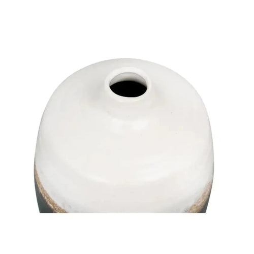 Eclectic Brown Ombre Reactive Glaze Ceramic Vase - The Finishing Touch Decor