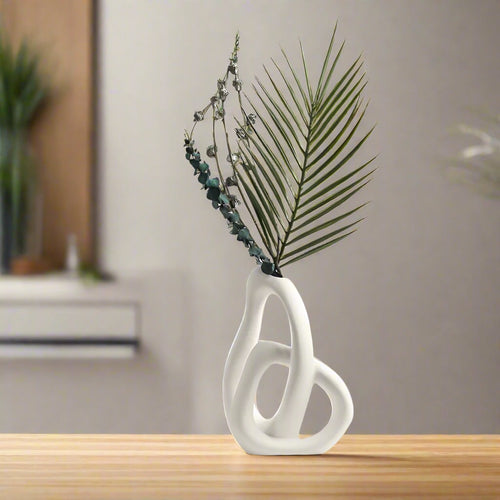 Abstract Infinity Knot Ceramic Vase - The Finishing Touch Decor