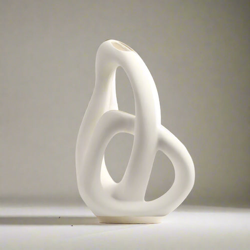 Abstract Infinity Knot Ceramic Vase - The Finishing Touch Decor