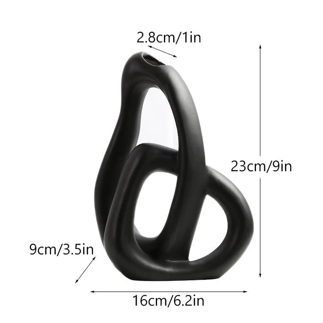 Abstract Infinity Knot Ceramic Vase - The Finishing Touch Decor