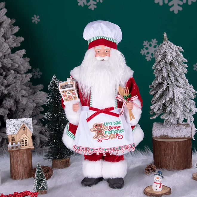 Chef Santa Claus Doll 20" Christmas Figurine