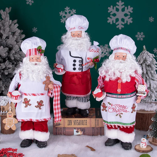 Chef Santa Claus Doll 20" Christmas Figurine