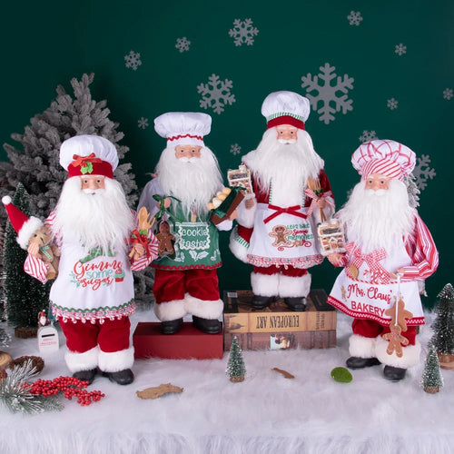 Chef Santa Claus Doll 20" Christmas Figurine