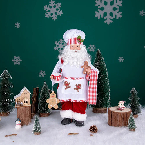 Chef Santa Claus Doll 20" Christmas Figurine