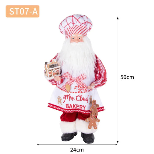 Chef Santa Claus Doll 20" Christmas Figurine