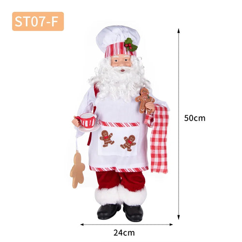 Chef Santa Claus Doll 20" Christmas Figurine