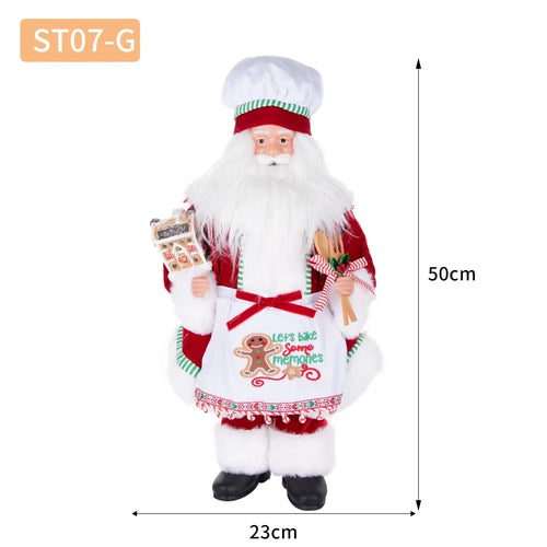 Chef Santa Claus Doll 20" Christmas Figurine