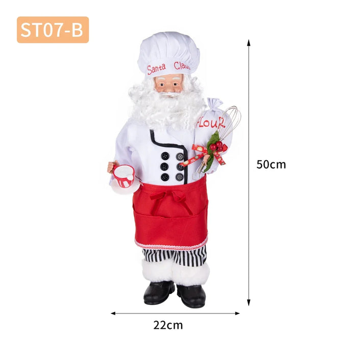 Chef Santa Claus Doll 20" Christmas Figurine