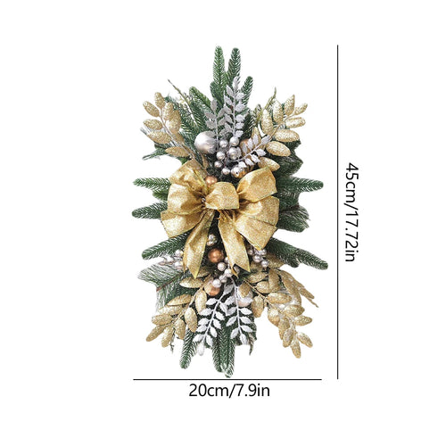 Pendant Swag Berry & Pinecone LED Garland Wreath