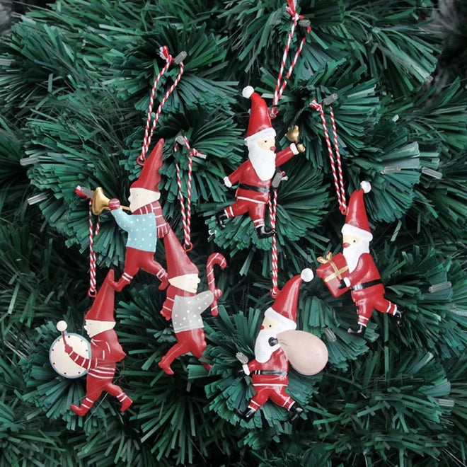 Assorted Iron Christmas Cartoon Ornaments