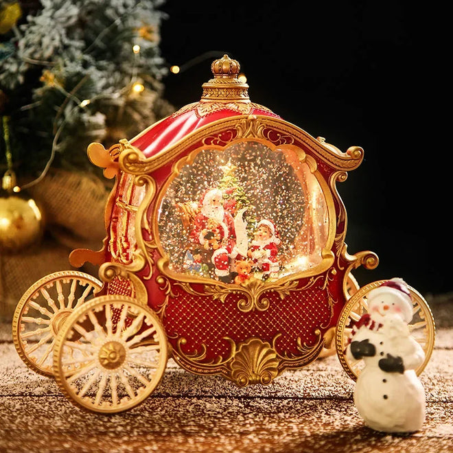 Christmas Carriage Crystal Ball DIY Music Box