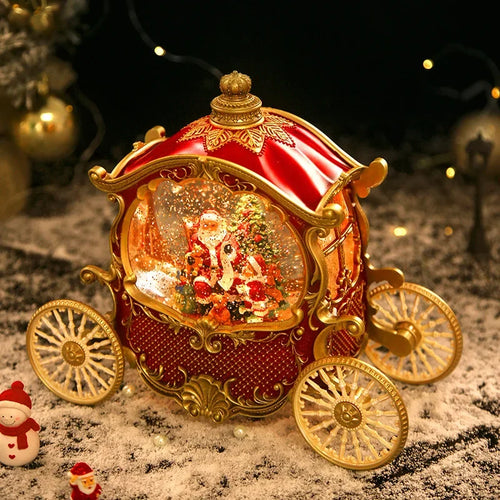 Christmas Carriage Crystal Ball DIY Music Box