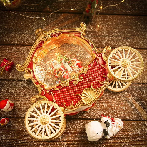 Christmas Carriage Crystal Ball DIY Music Box