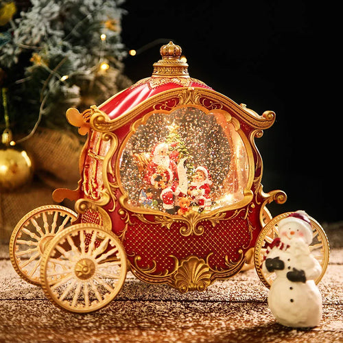 Christmas Carriage Crystal Ball DIY Music Box