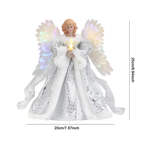 Glowing Angel LED Christmas Tree Topper Ornament