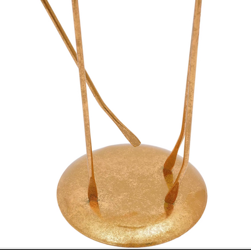 Gold & Rhinestone Tall 3.5ft Reindeer Statue