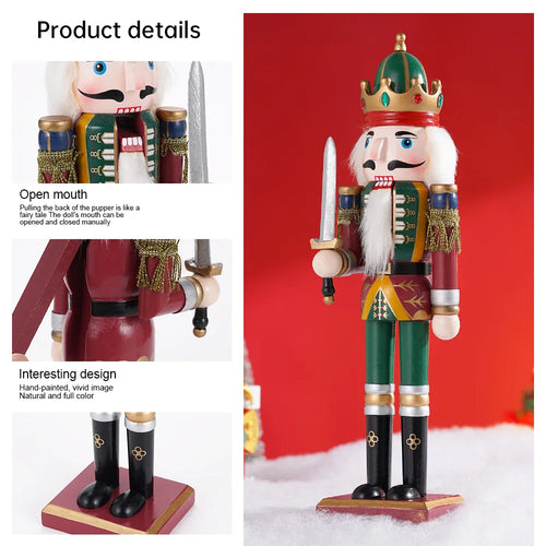 Handmade Christmas Nutcracker Figurine