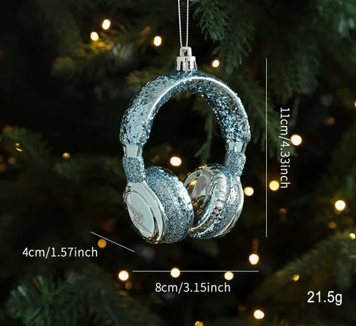 Assorted Large Blue Sparkle Cartoon Tree Ornaments