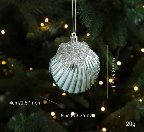 Assorted Large Blue Sparkle Cartoon Tree Ornaments