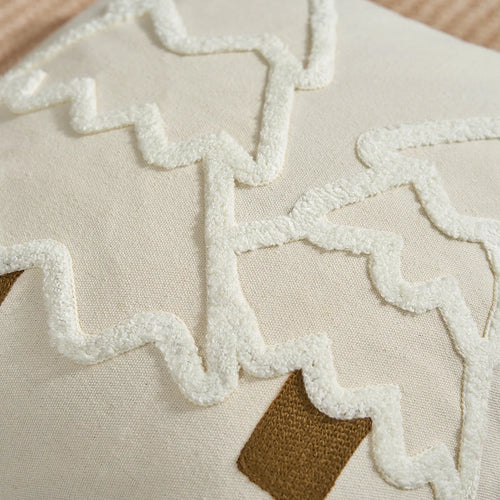 Green Christmas Tree Tweed Throw Pillow Cover Set of 2