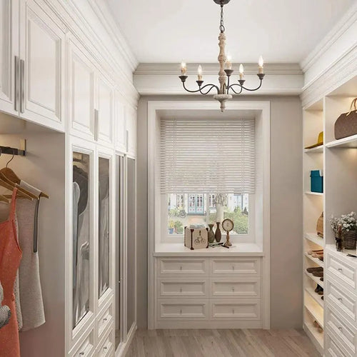 Classic American Rustic Wood Chandelier - The Finishing Touch Decor