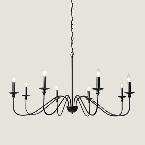 Luxurious Candlelight Classic American Iron 8 Head Chandelier - The Finishing Touch Decor